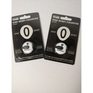 2 Pack - White One Touch Ultra Score Reset Counter Golf